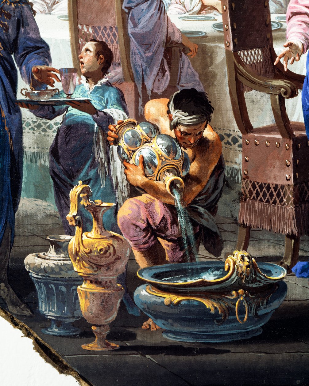Casamento em Caná, de Vittorio Maria Bigari (1692-1776), Detalhe de Vittorio Maria Bigari