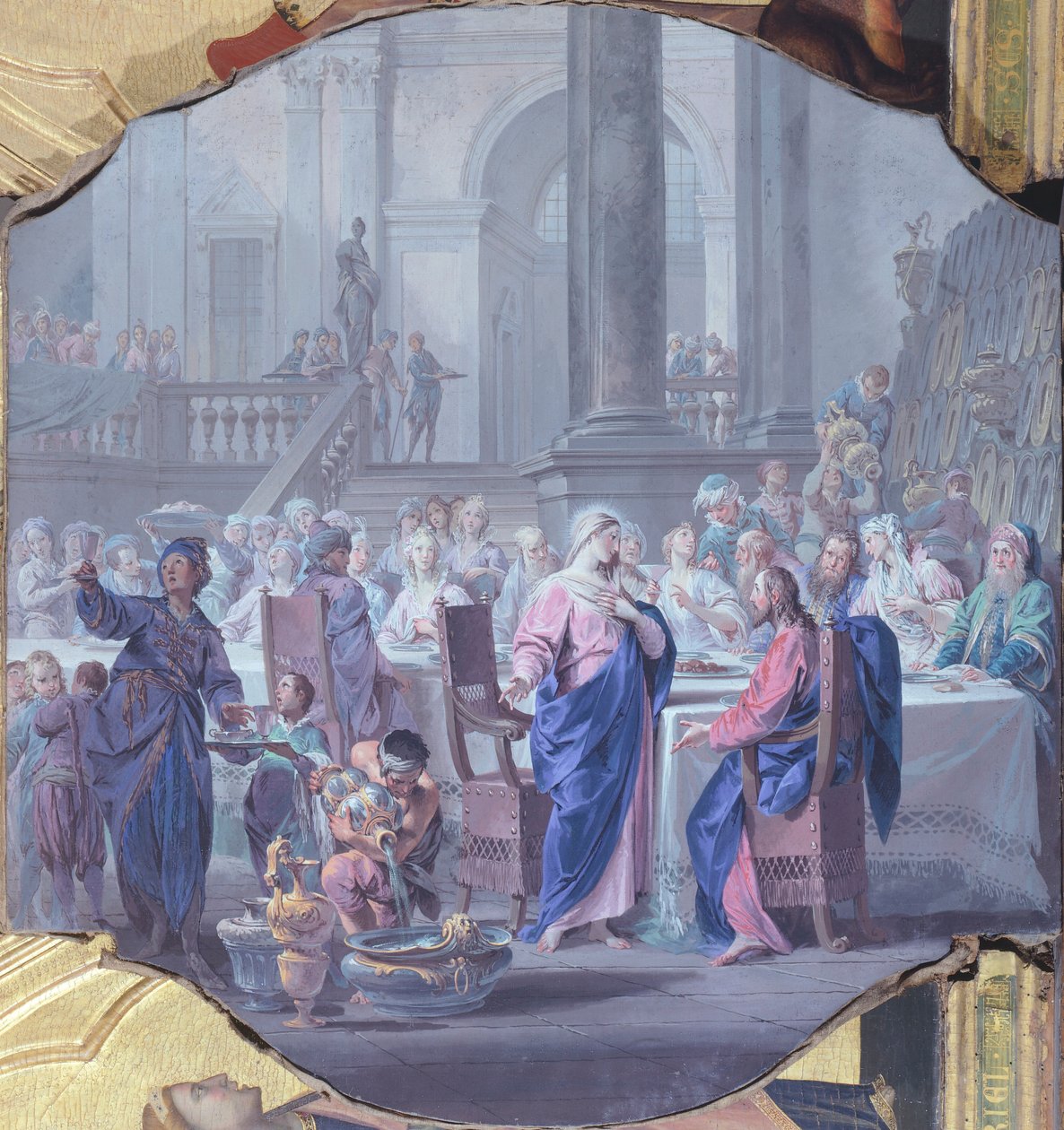 O Casamento de Caná, de Vittorio Maria Bigari (1692-1776) de Vittorio Maria Bigari