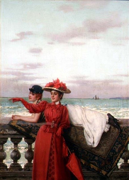 Daydreamers (um de um par) de Vittorio Matteo Corcos