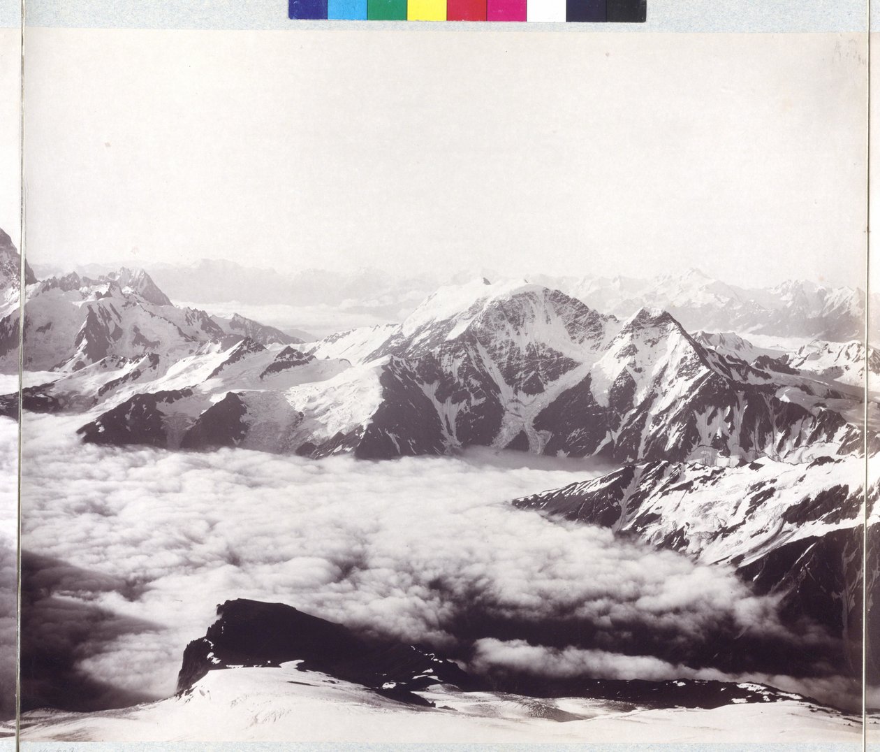 Radiografia panorâmica do pico do Monte Elbrus de Vittorio Sella
