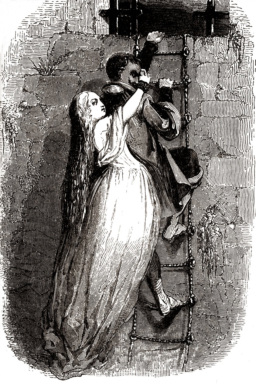 A fuga de Milady de Winter de Vivant (after) Beauce