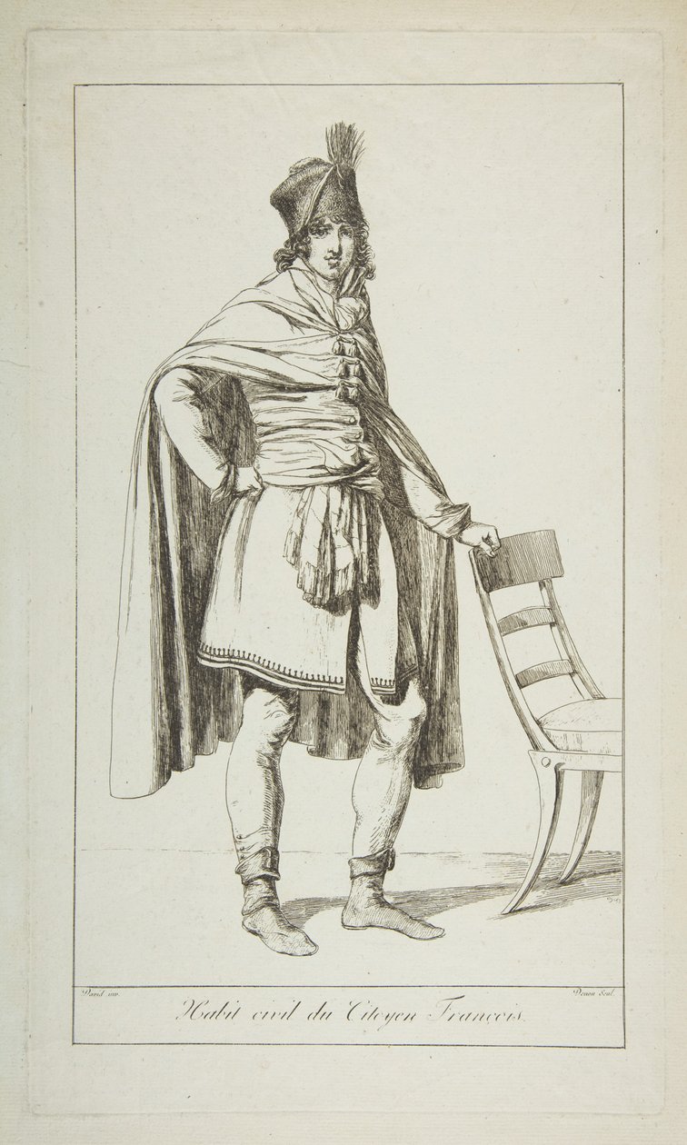 Traje Civil do Cidadão Francês, 1794. de Vivant Denon