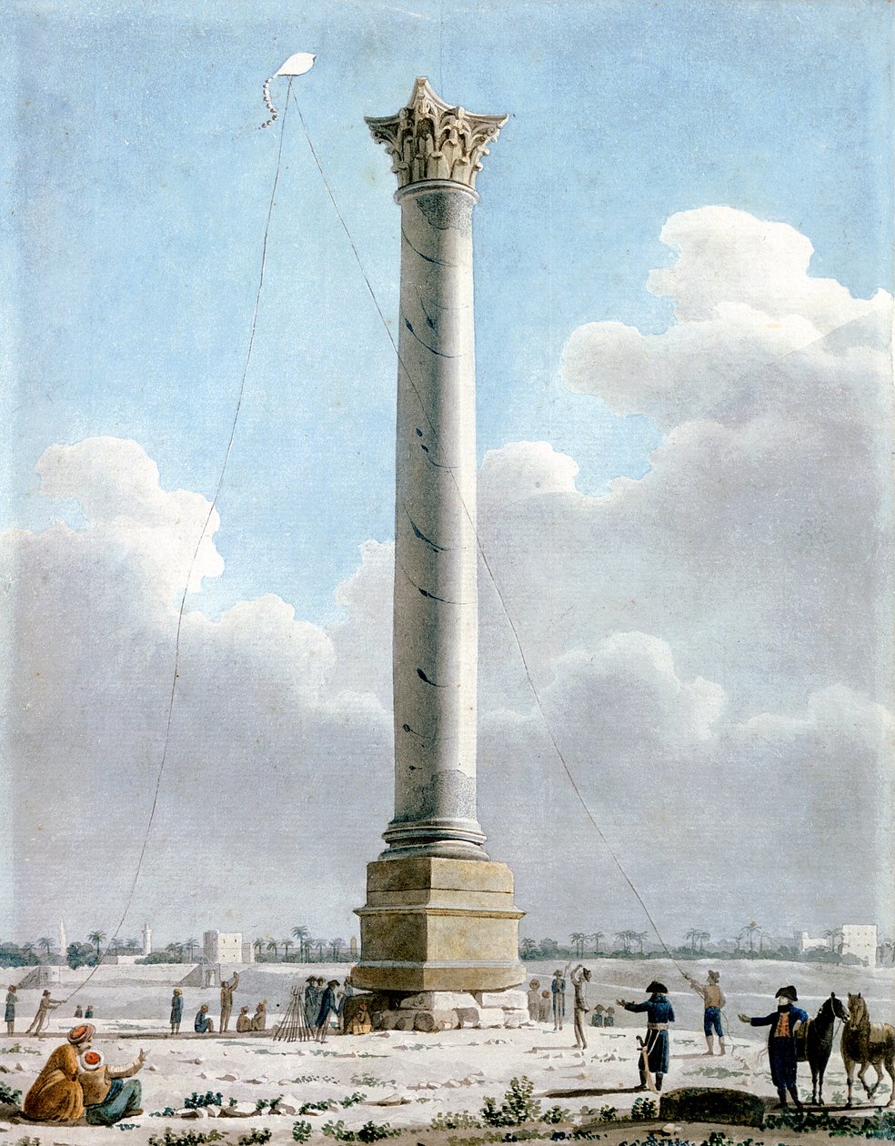 Coluna de Pompeu, Alexandria 1798, 1798 de Vivant Denon