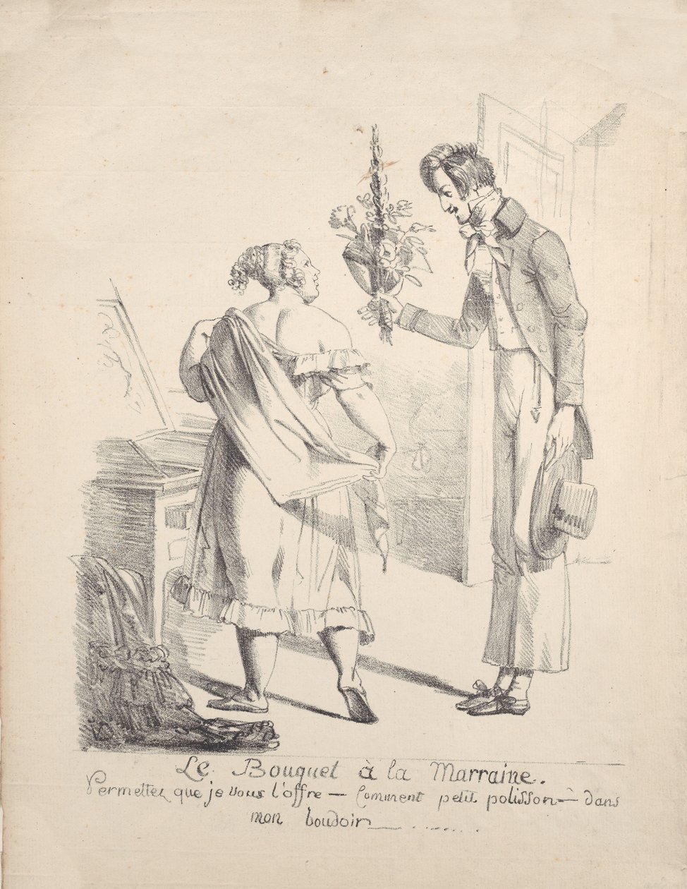 O Buquê da Madrinha, c. 1800-1825. de Vivant Denon
