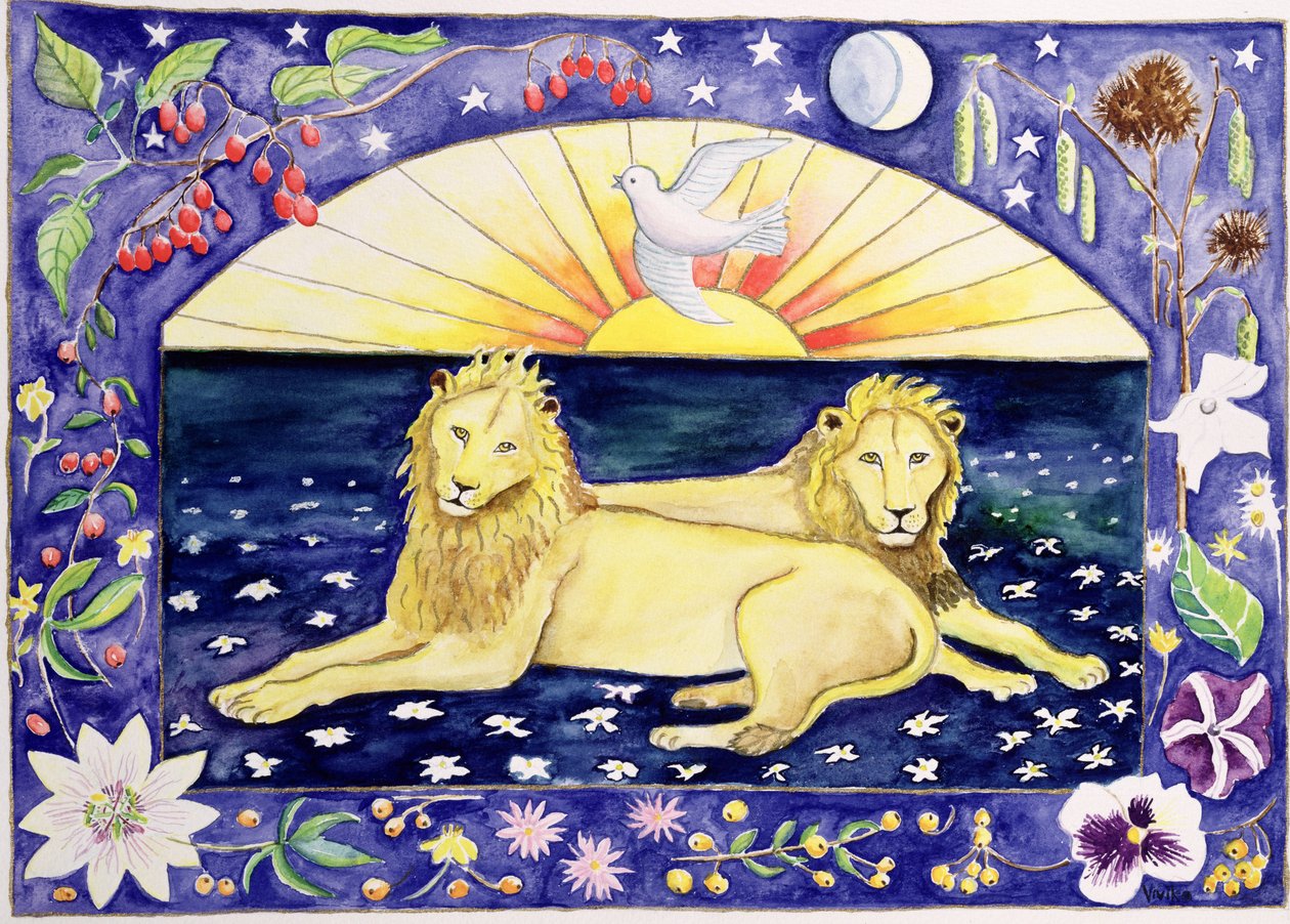Leões (mês de dezembro de um calendário) de Vivika Alexander