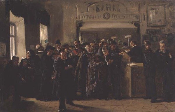 Falência, 1880 (veja também 90207) de Vladimir Egorovic Makovsky