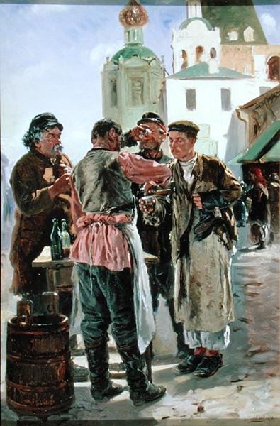 Vendedor de Kvass, 1879 de Vladimir Egorovic Makovsky