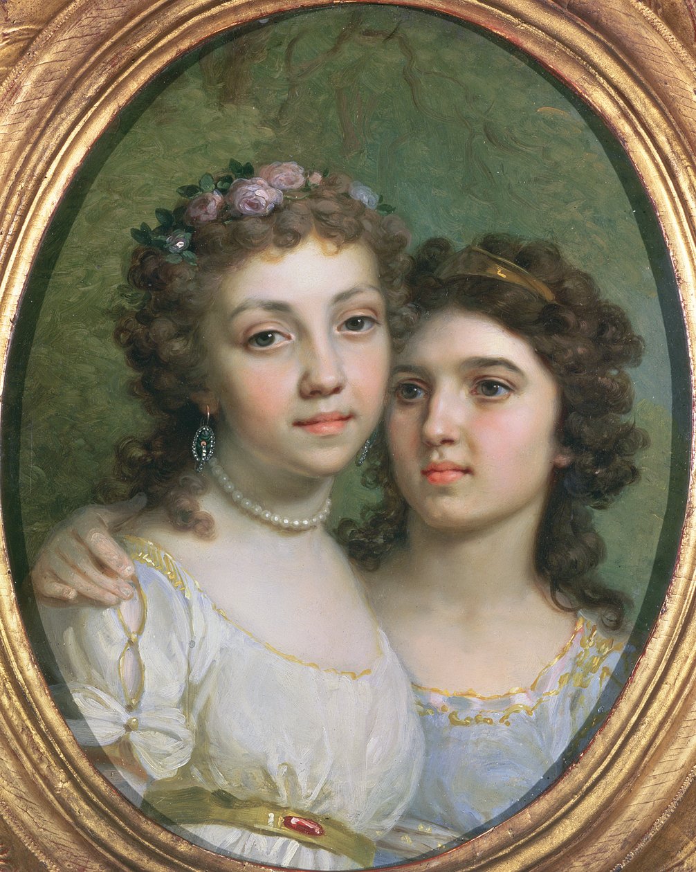 Lizanka e Dashenka, 1784 de Vladimir Lukich Borovikovsky