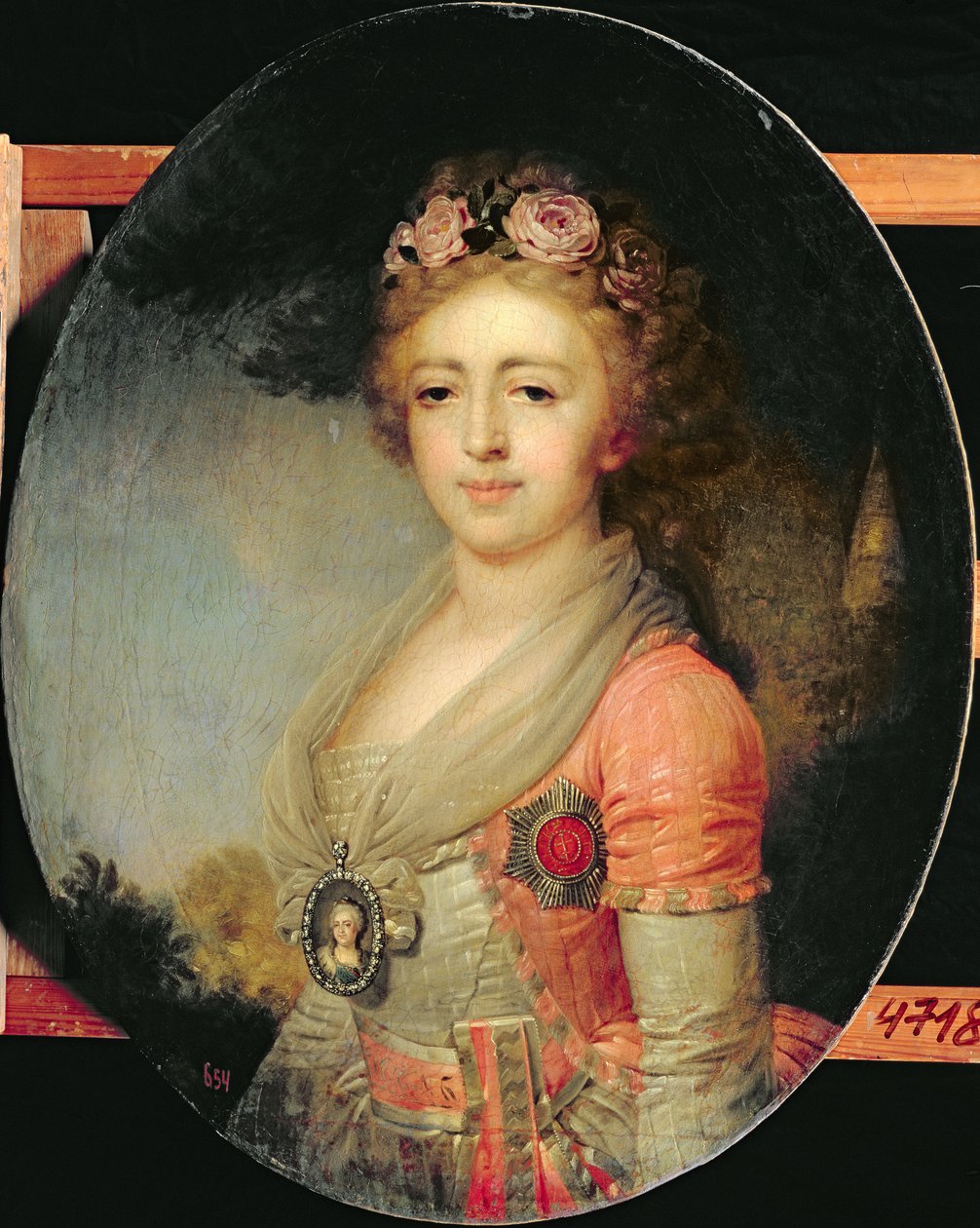 Retrato da Grã-duquesa Alexandra, c.1798 de Vladimir Lukich Borovikovsky