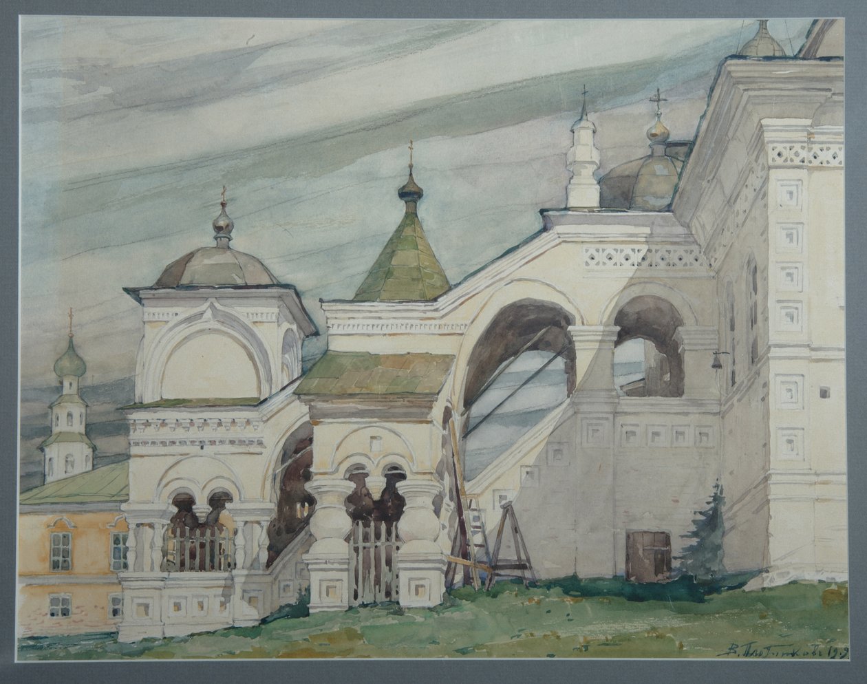 A Igreja da Trindade em Solikamsk, 1909 de Vladimir Alexandrovich Plotnikov