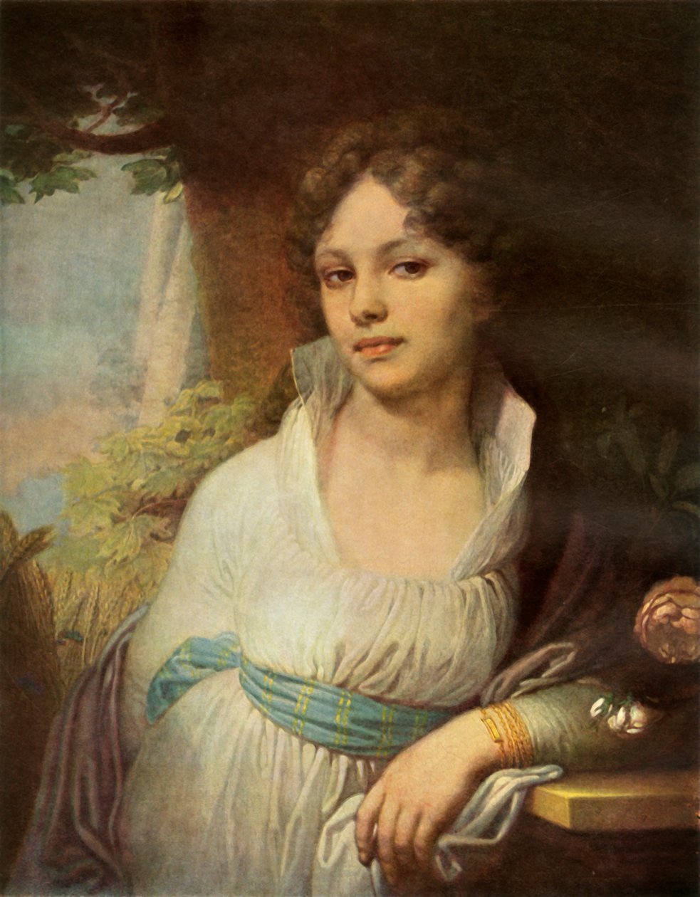 "Retrato de Maria Ivanovna Lopukhina", 1797, 1965. de Vladimir Borovikovsky