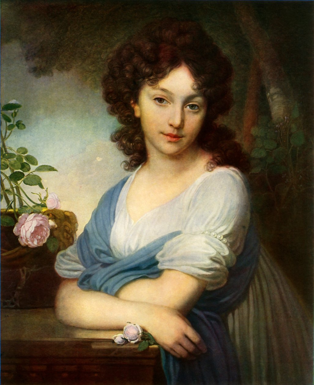 "Retrato de Yelena Alexandrovna Naryshkina", 1799, 1965. de Vladimir Borovikovsky