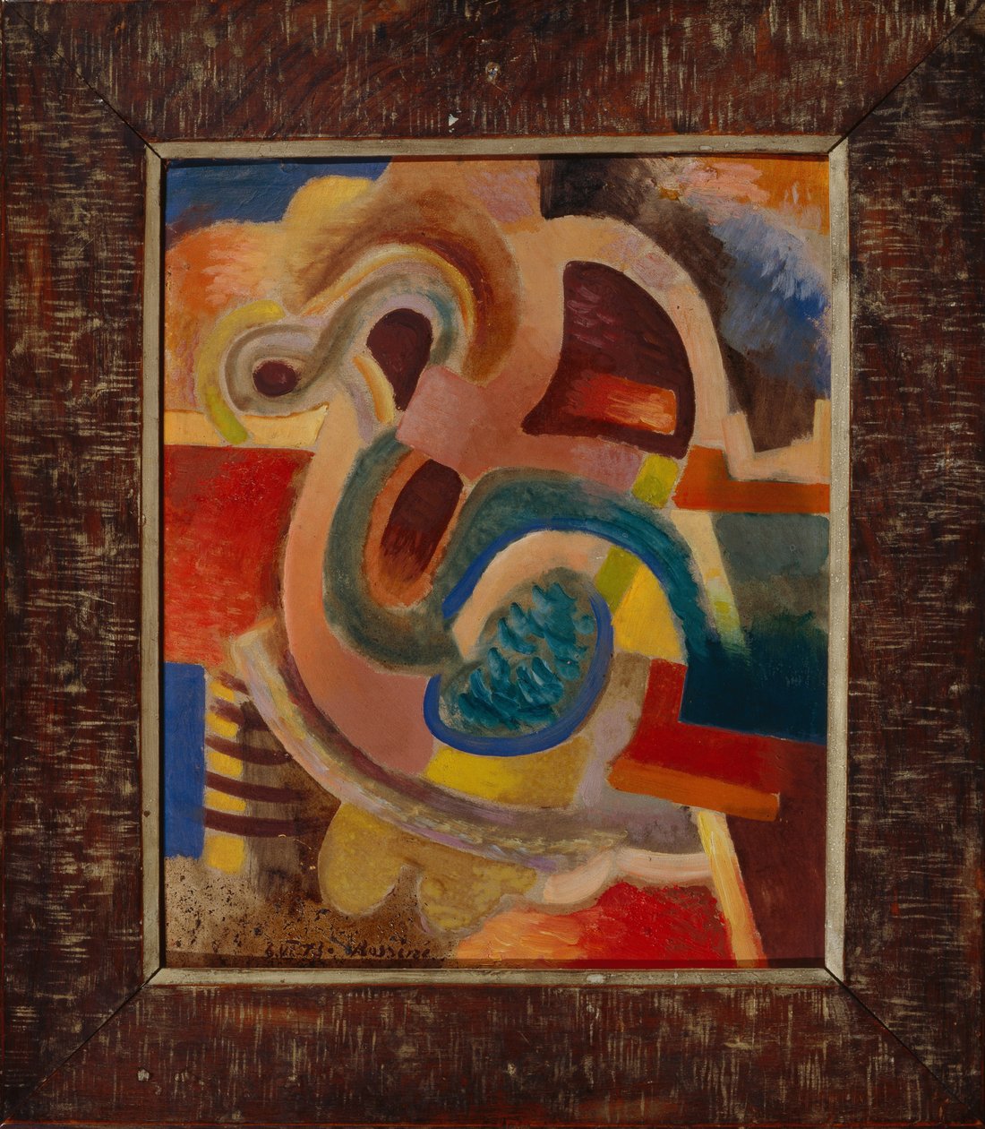 Composição abstrata no 8, 1913 de Daniel Vladimir Baranoff Rossine