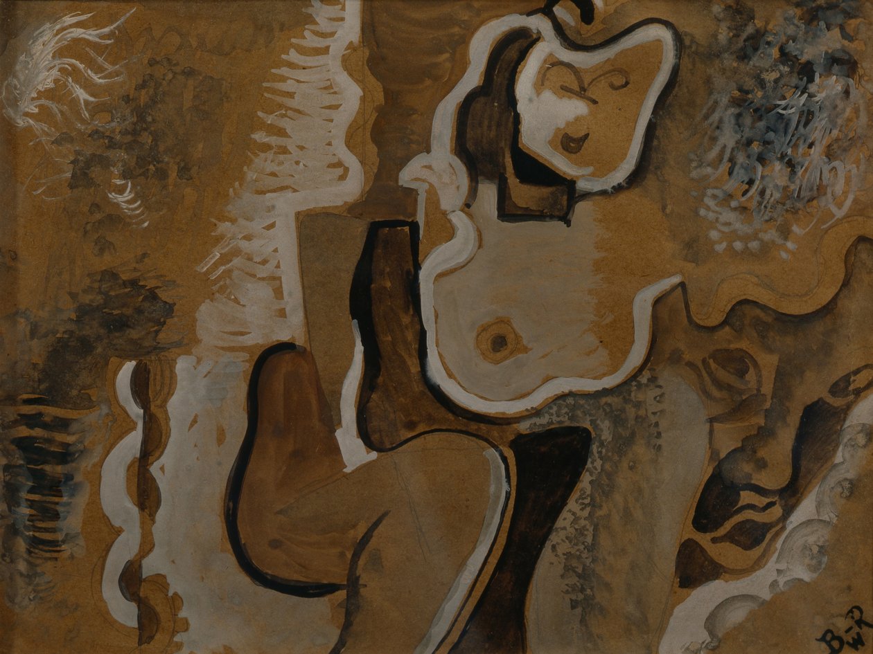 Composição abstrata, c. 1913 de Daniel Vladimir Baranoff Rossine
