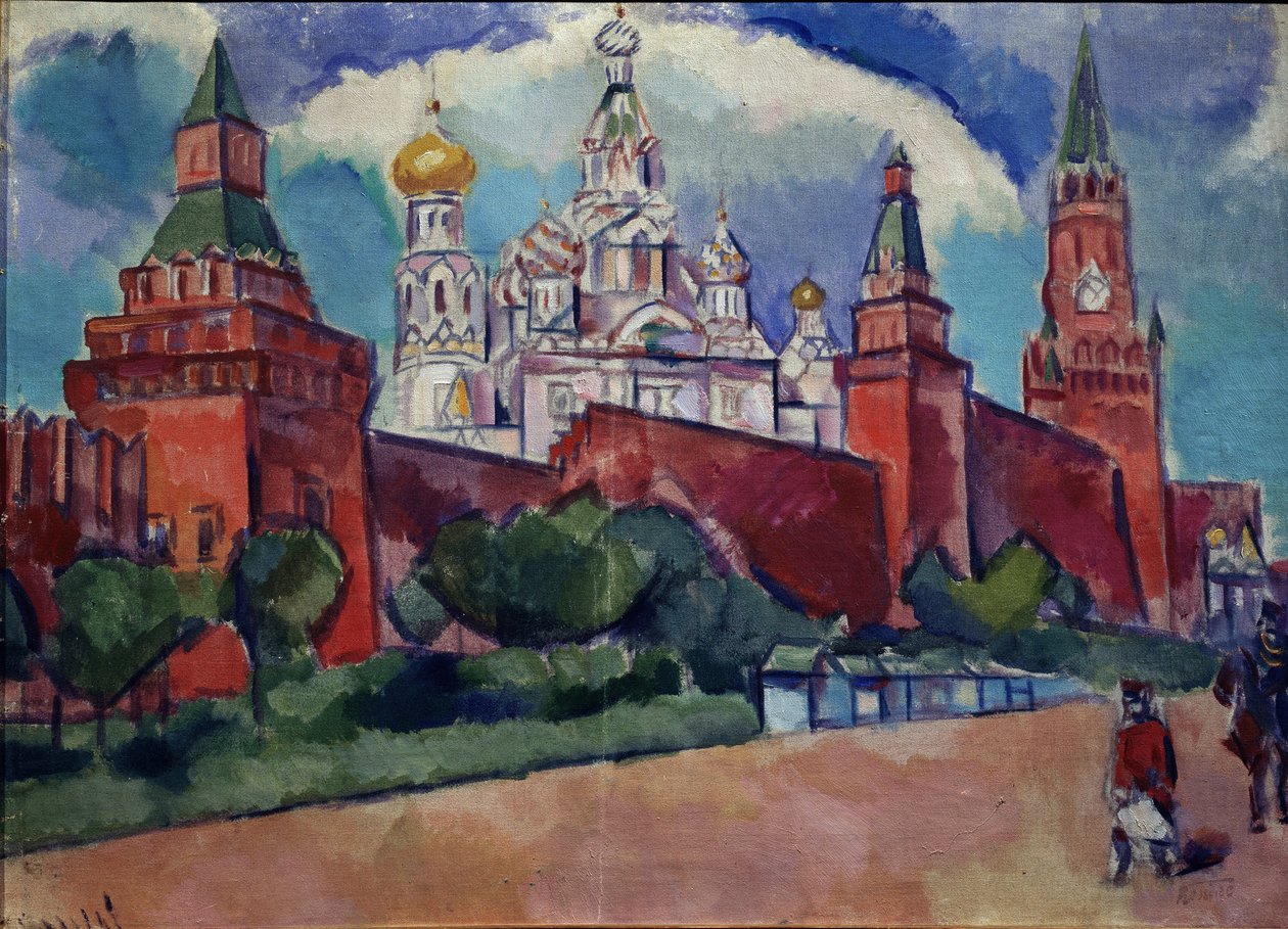 Praça Vermelha de Moscou, década de 10 de Daniel Vladimir Baranoff Rossine