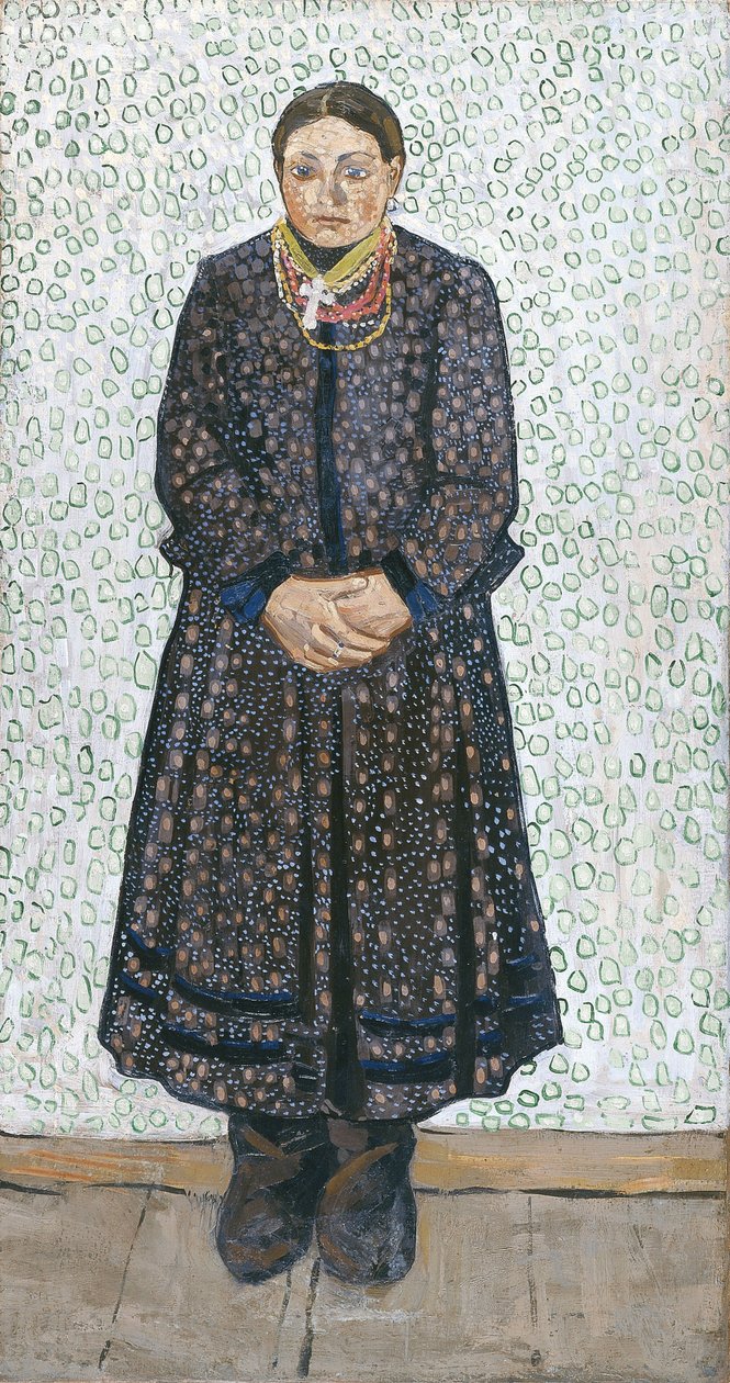 Mulher Camponesa Ucraniana, 1910-1911 de Vladimir Davidovich Burliuk
