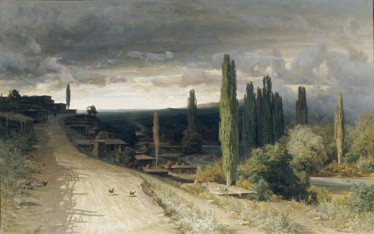 Em Alushta, 1860 de Vladimir Donatovich Orlovsky