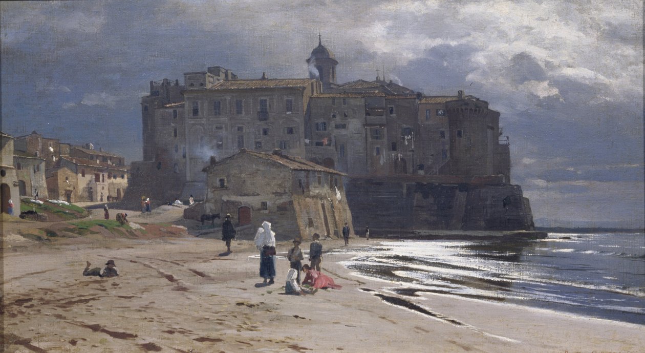 A cidade à beira-mar, década de 1870 de Vladimir Donatovich Orlovsky
