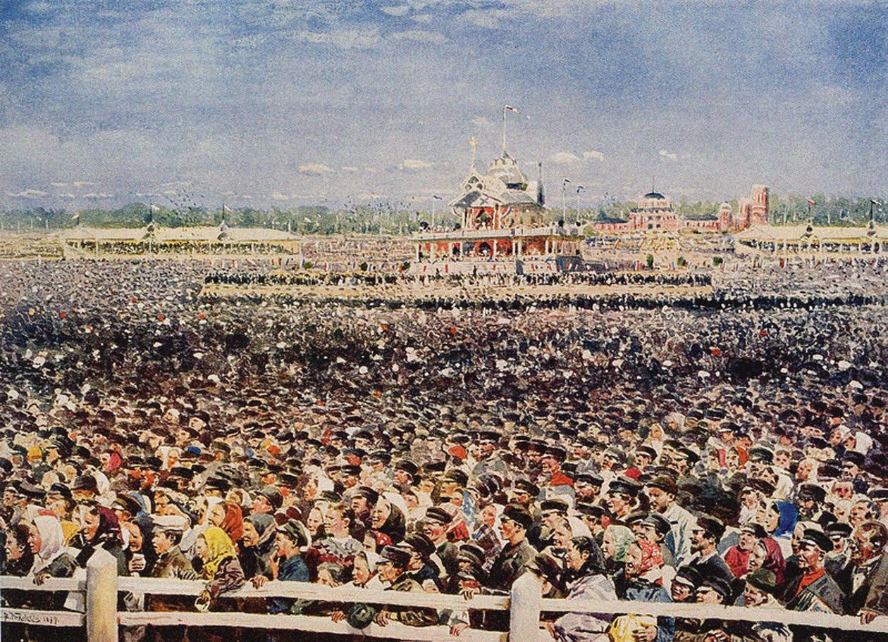 Campo de Khodynka em 18 de maio de 1896, 1899 de Vladimir Egorovic Makovsky