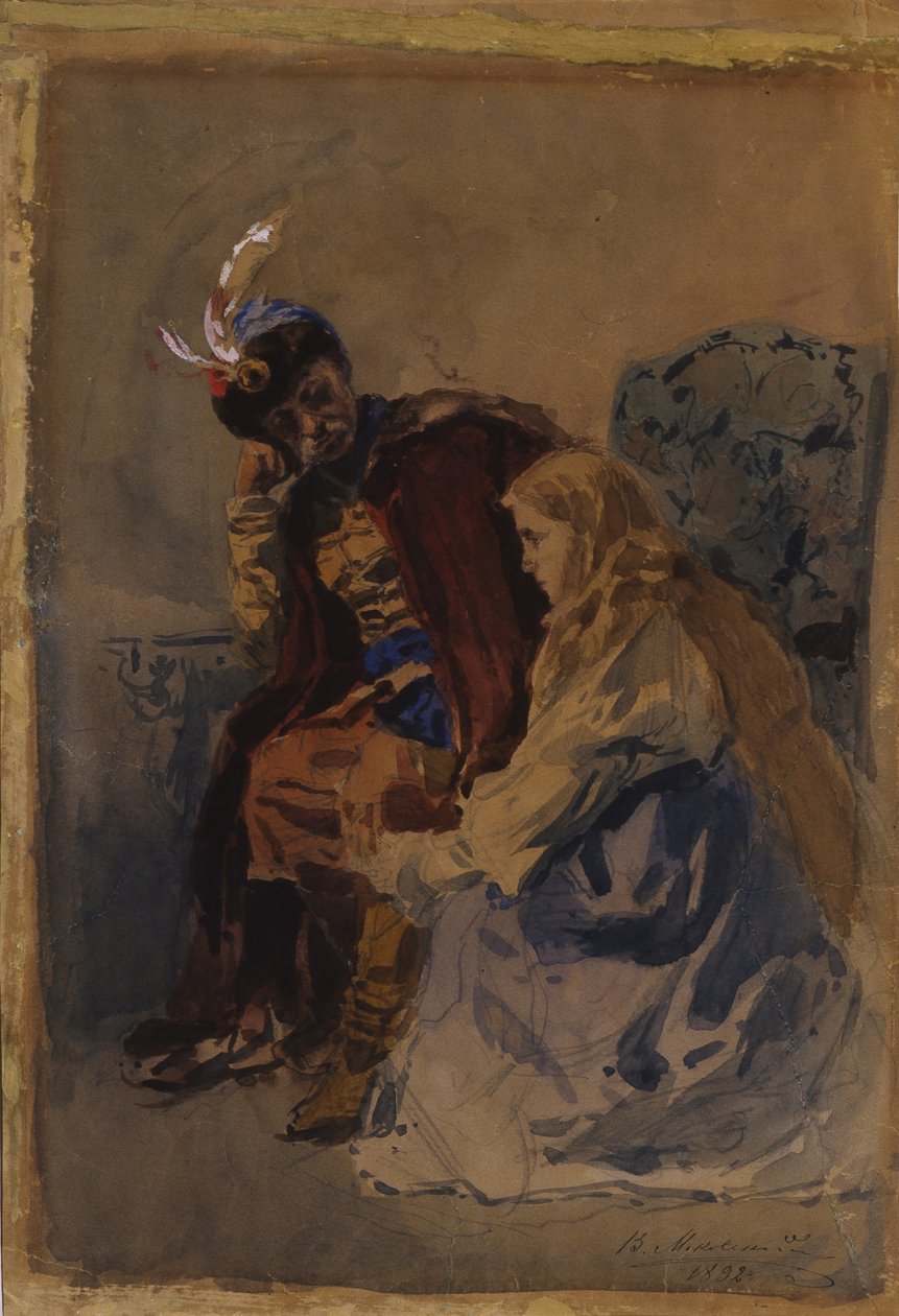 Mazepa com Maria, 1892 de Vladimir Egorovic Makovsky