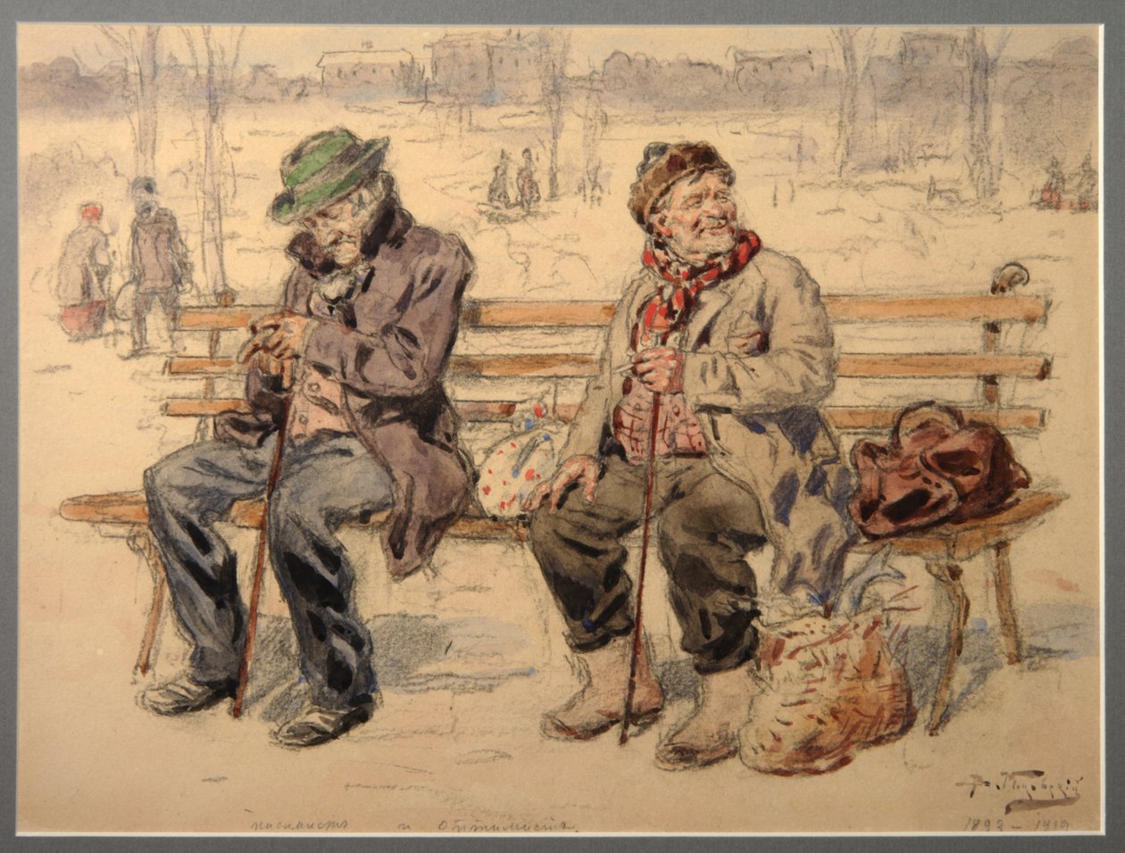 Pessimista e Otimista, 1893-1919 de Vladimir Egorovic Makovsky