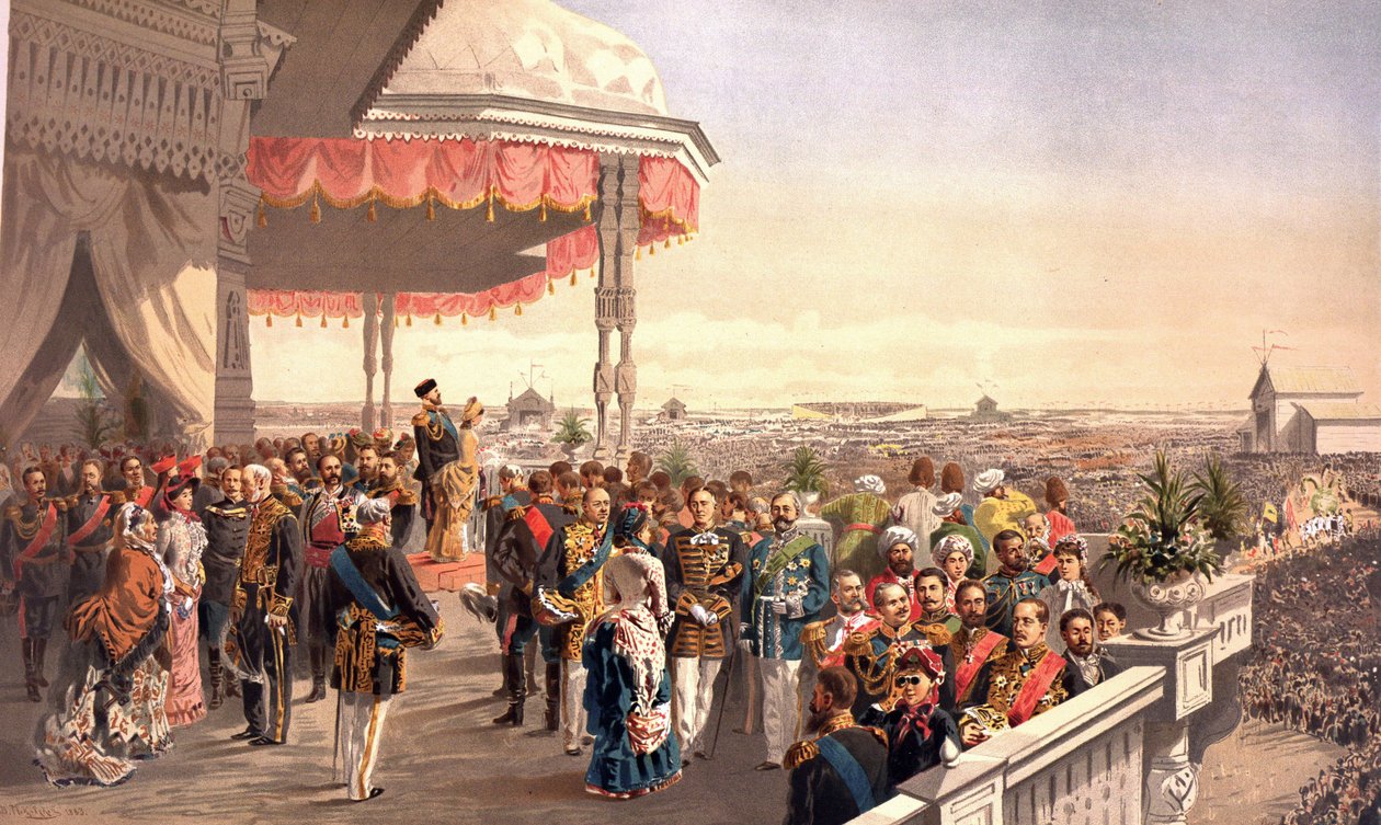 Festas públicas após a coroação do Imperador Alexandre III em Khodynka Field (Do Álbum de Coroação), de Vladimir Yegorovich Makovsky (1846-1920) de Vladimir Egorovic Makovsky