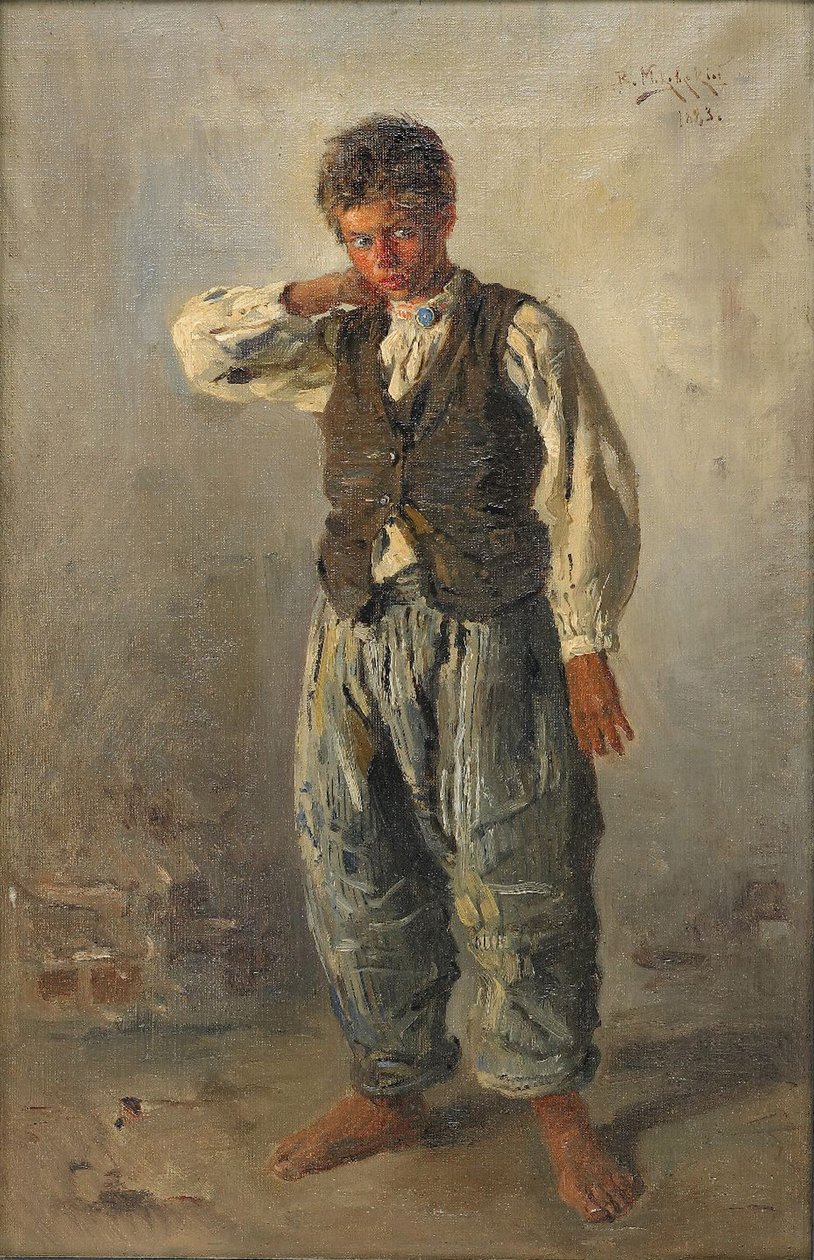 O jovem ouriço-do-mar, 1883 de Vladimir Egorovic Makovsky