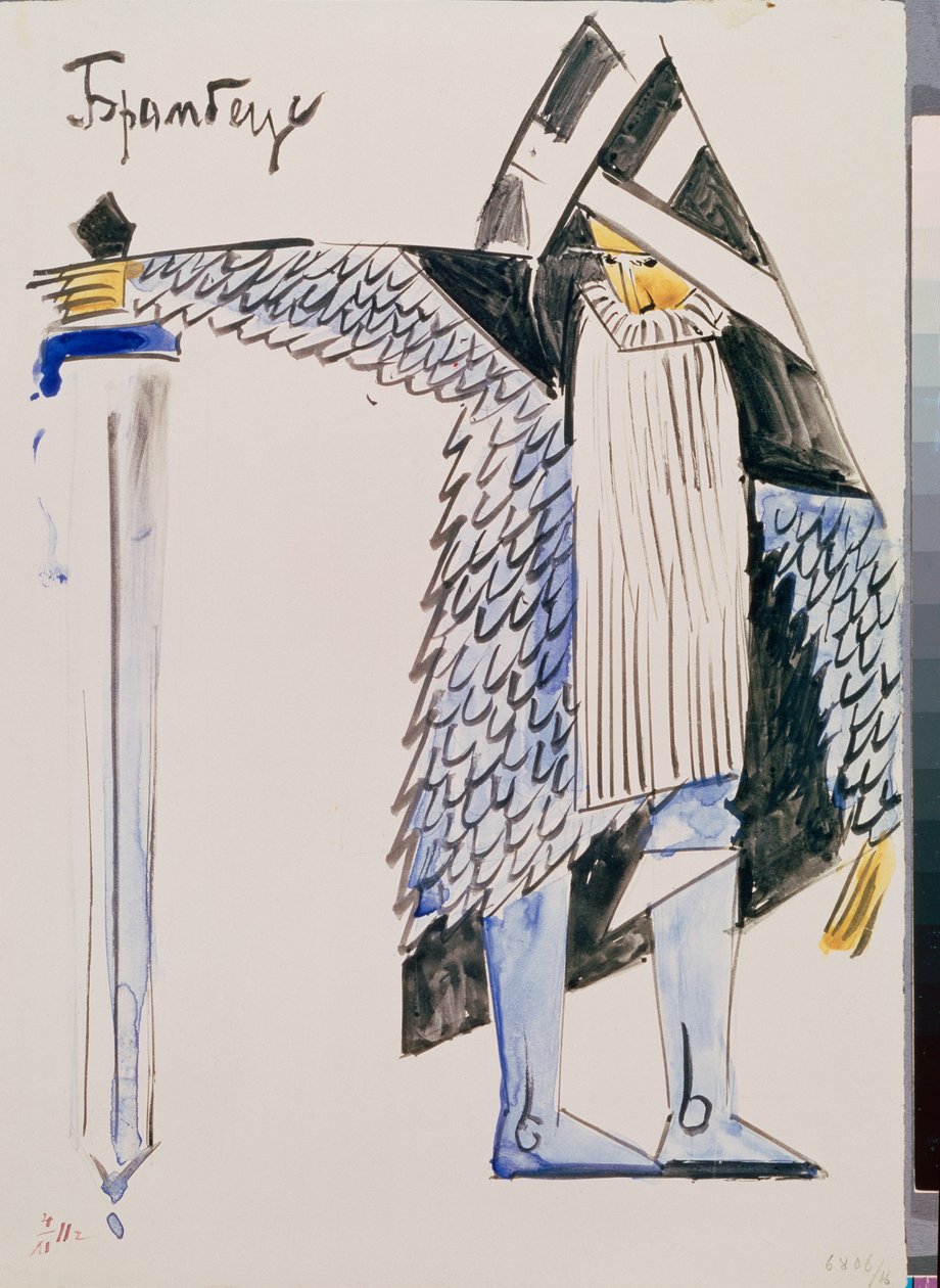 Brambeus - Fato preparatório para a peça de teatro "Tsar Maksemyan" de Vladimir Evgrafovich Tatlin