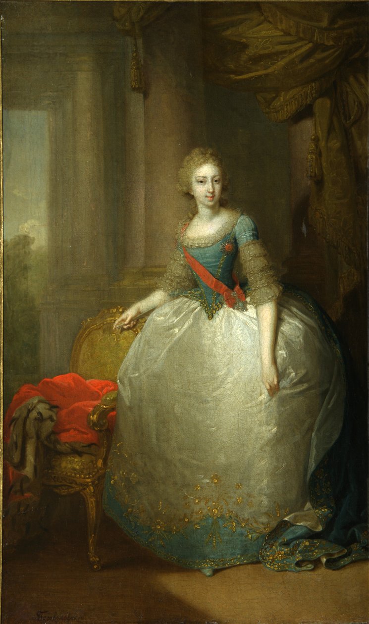 Grã-duquesa Elena Pavlovna da Rússia 1784-1803, 1797 de Vladimir Lukich Borovikovsky