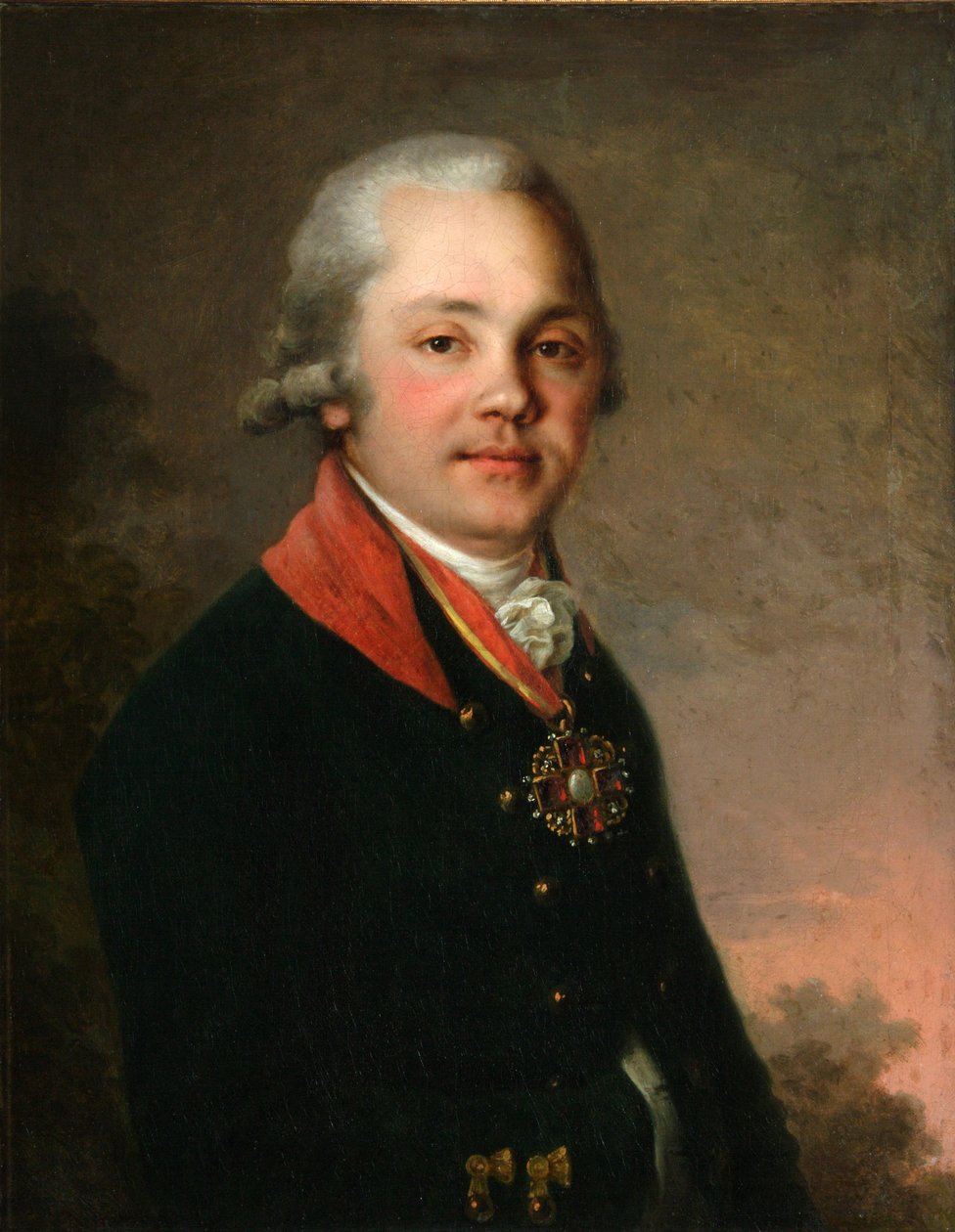 Retrato de Alexander Dmitriyevich Arsenyev, 1796-1797 de Vladimir Lukich Borovikovsky
