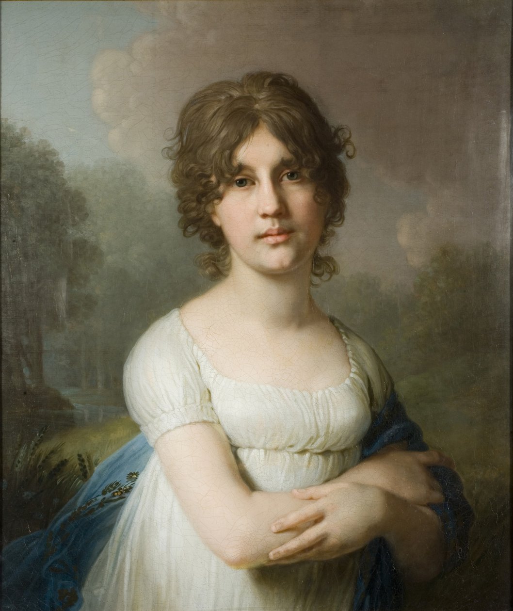 Retrato da condessa Yekaterina Gavriilovna Gagarina 1783-1861, 1801 de Vladimir Lukich Borovikovsky