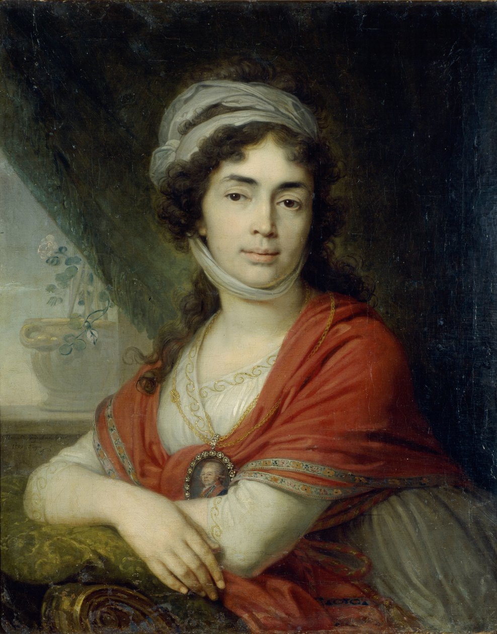 Retrato de Maria Marfa Dmitrievna Dunina, nascida Norova, 1799 de Vladimir Lukich Borovikovsky