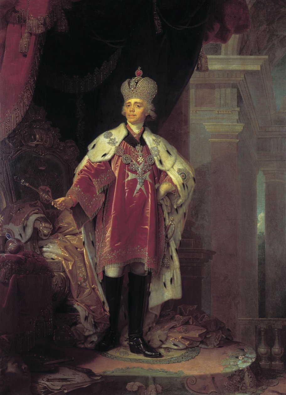 Retrato de Paulo I, 1800 de Vladimir Lukich Borovikovsky