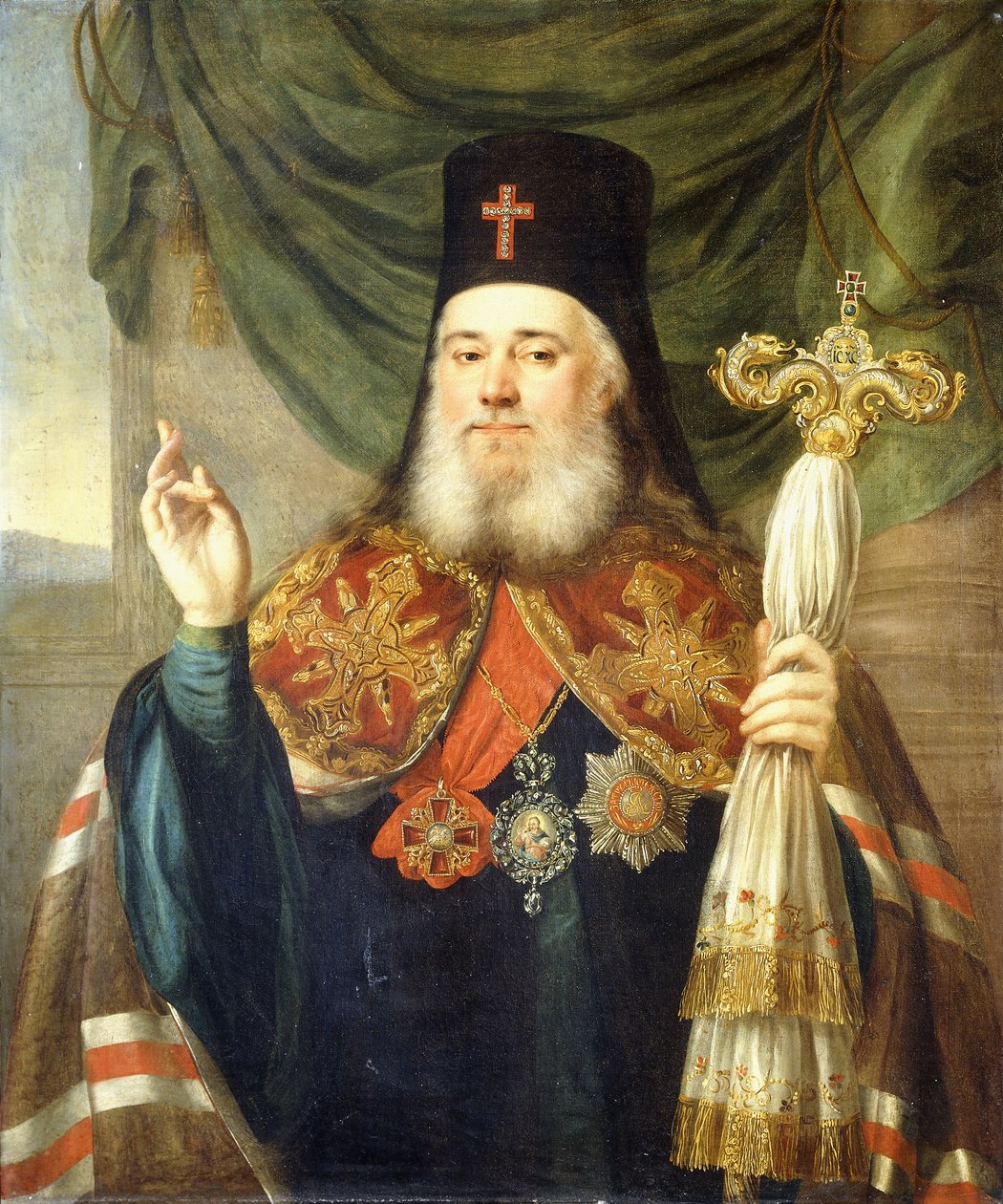 Retrato de Platon, Metropolita de Moscou e Kolomna de Vladimir Lukich Borovikovsky