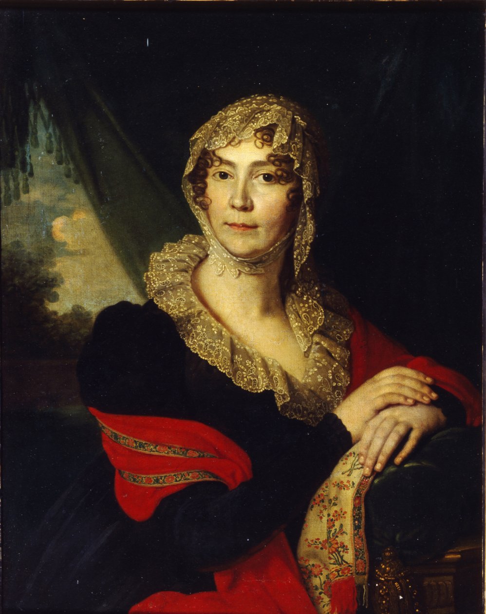 Retrato da princesa Natalia Alexandrovna von Buxhoeveden 1758-1808, nascida Alexeyeva, 1790 de Vladimir Lukich Borovikovsky