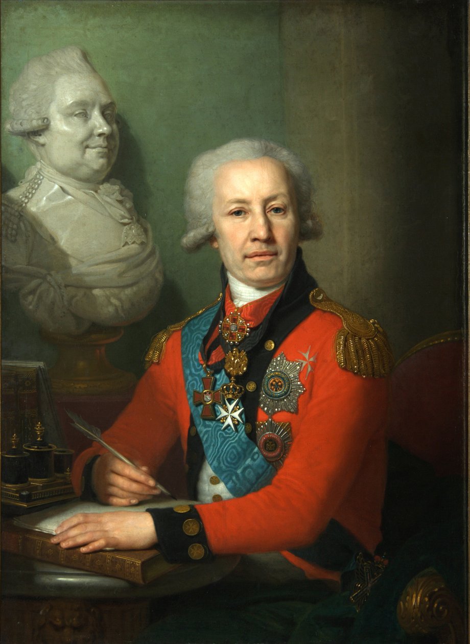 Retrato do Barão Alexei Vasilyev, 1800 de Vladimir Lukich Borovikovsky
