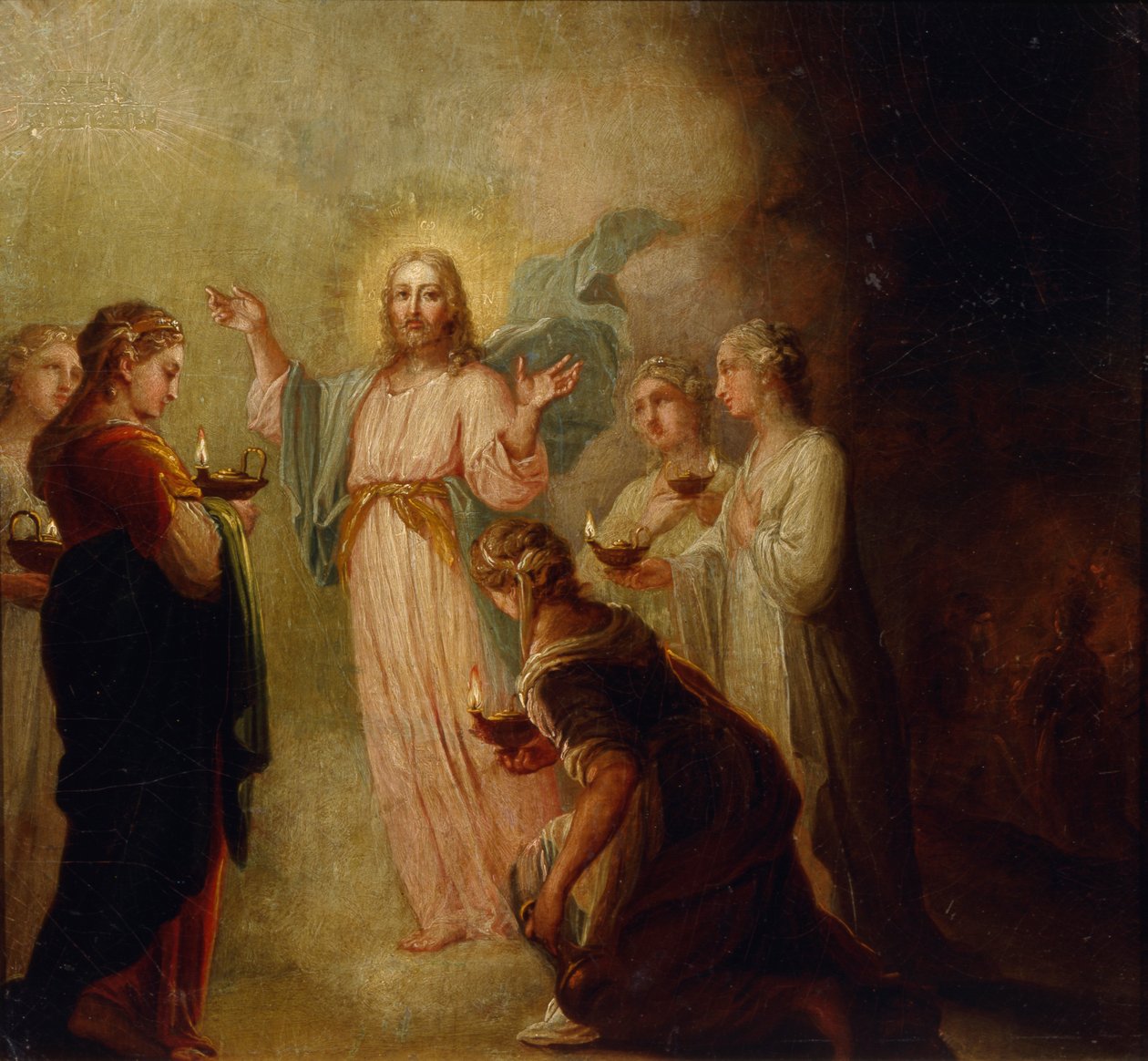 A parábola das virgens sábias e tolas de Vladimir Lukich Borovikovsky