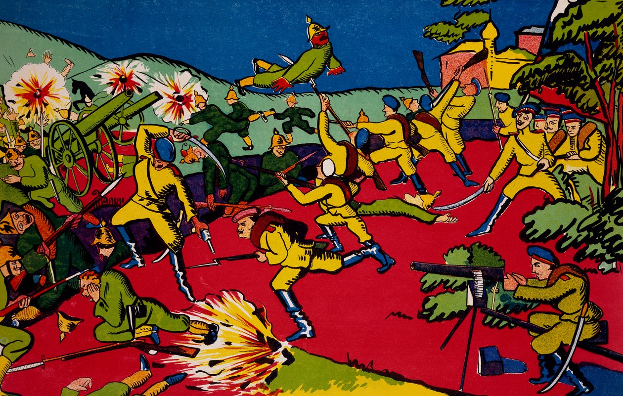 Alemães vocês são seres fortes, não verão Varsóvia, é melhor fugirem para Berlim agora enquanto ainda estão vivos. de Vladimir Mayakovsky