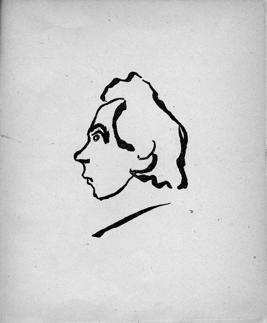 Retrato do poeta Velimir Khlebnikov 1885-1922, 1913 de Vladimir Mayakovsky