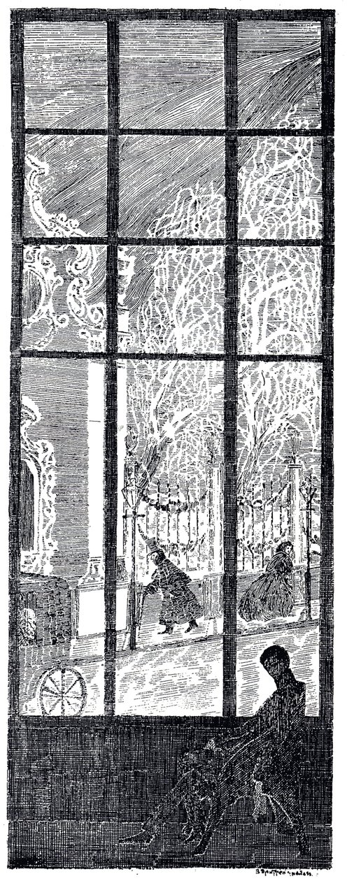 Ilustração para The Round Dance of Seasons por K. Balmont, 1907 de Vladimir Petrovich Drittenpreis