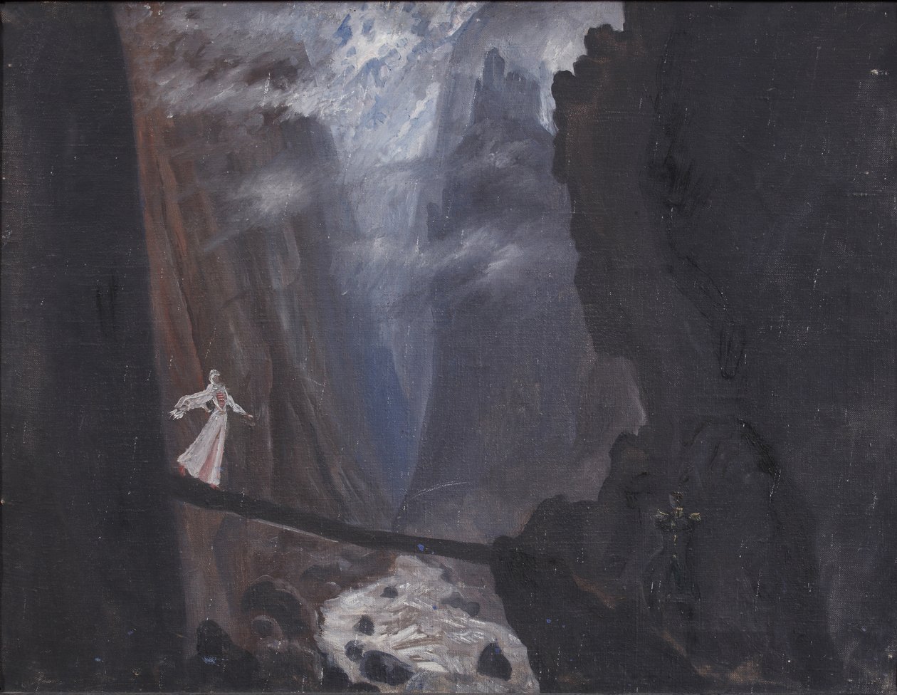 Cenário para a ópera Béla de A. Alexandrov, 1946 de Vladimir Vladimirovich Dmitriyev