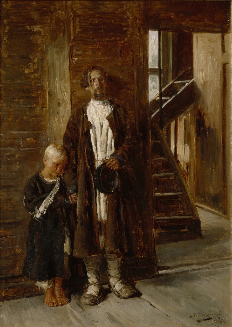 À espera de um remédio, 1884 de Vladimir Yegorovich Makovsky