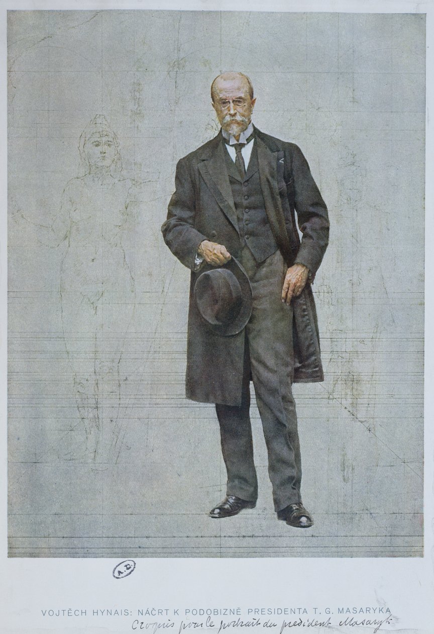 Thomas Garrigue Masaryk (1850-1937) de Vojtech Hynais