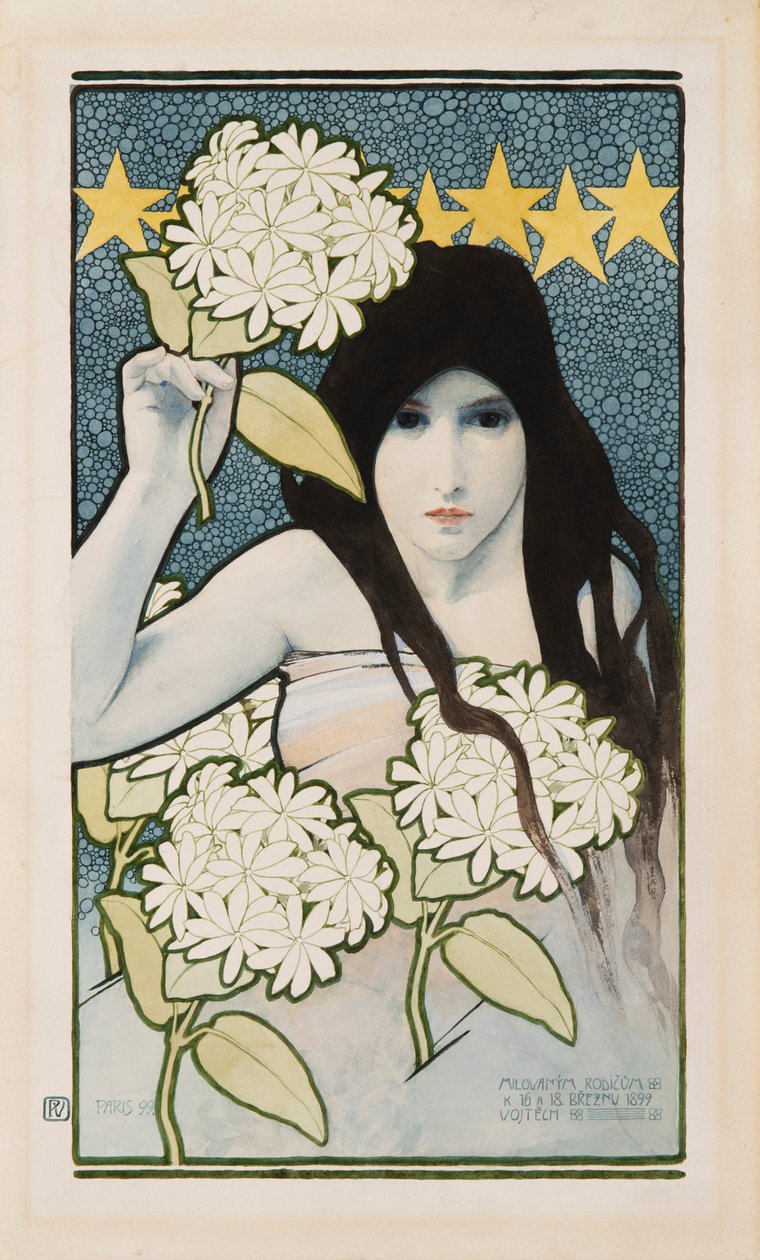 Díptico Dia e Noite, 1899. de Vojtěch Preissig