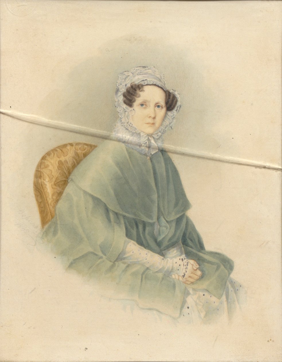 Retrato de Tsountes Natalia Pavlovna Stroganova, 1845 de Voronov