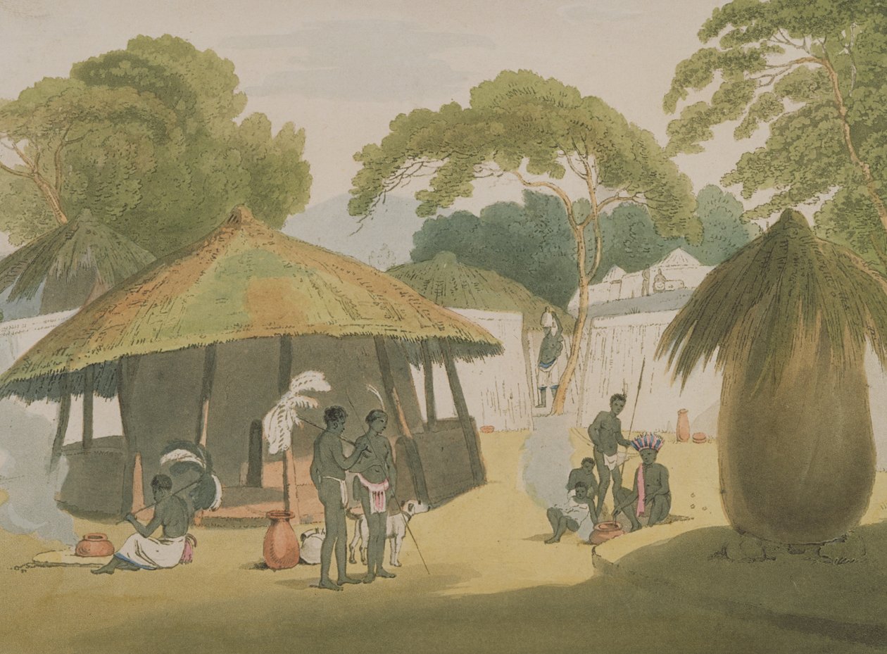 Vila Africana, publicada em 1806 (litografia) de W. Alexander
