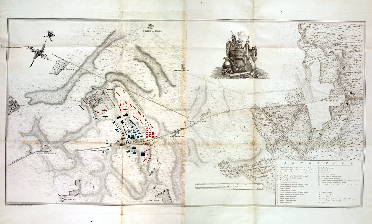 Campo de Waterloo, c.1820 de W. Jackson