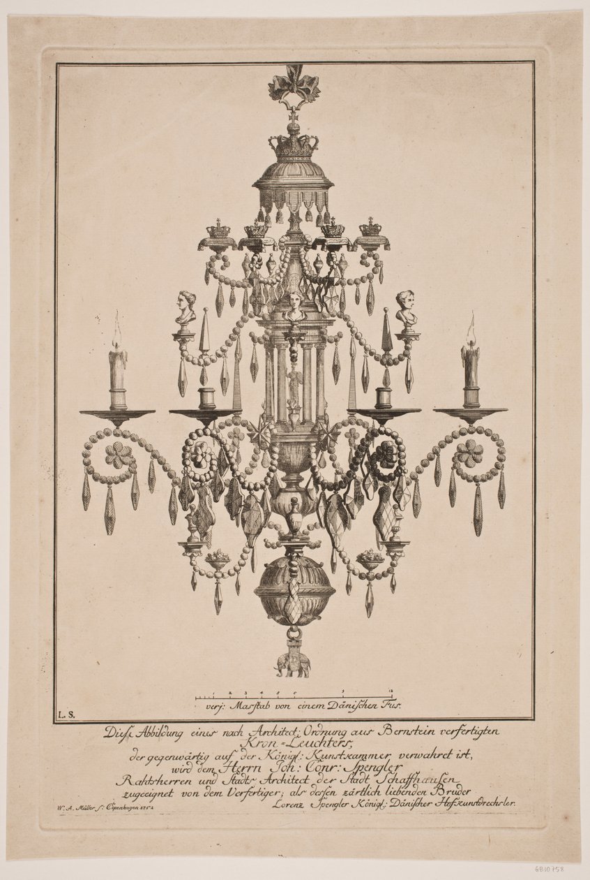 Um lustre de W.A. Müller