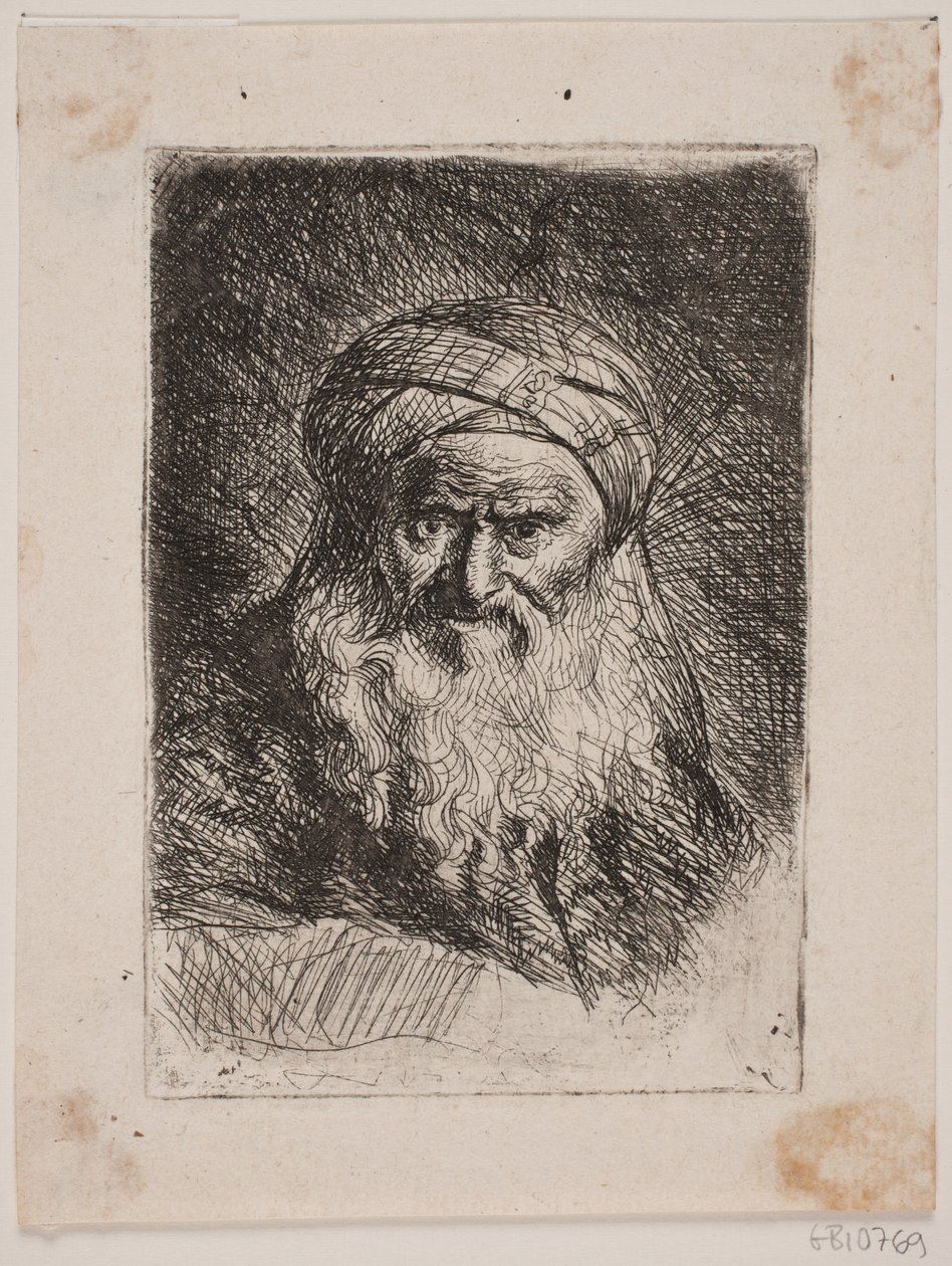 Velho com um turbante de W.A. Müller