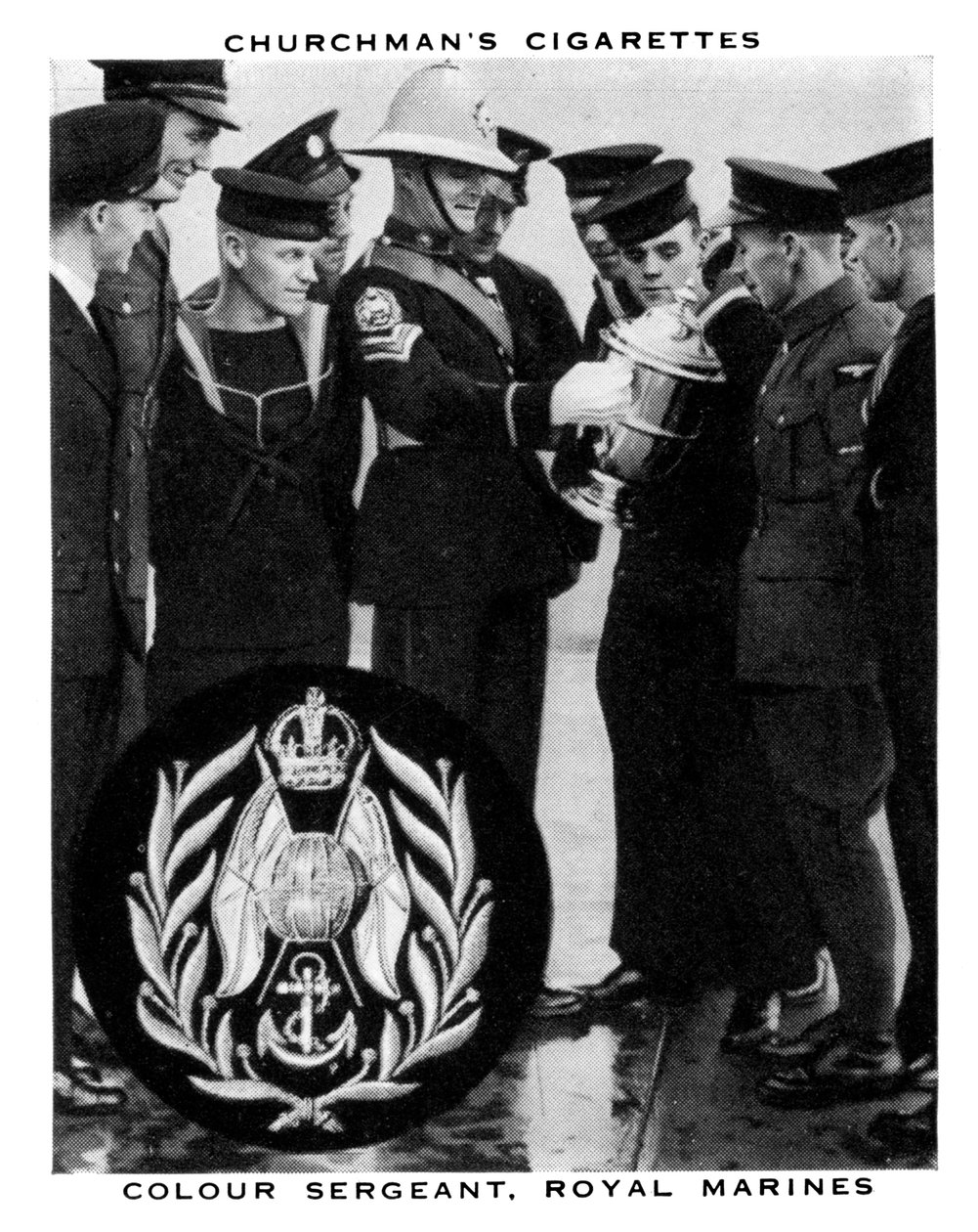 Sargento da Cor, Royal Marines, 1937. de WA and AC Churchman
